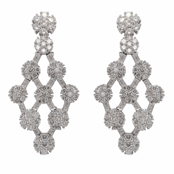 "Diamonds Galore" Estate Diamond Earrings