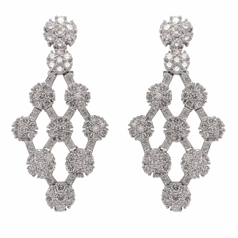 "Diamonds Galore" Estate Diamond Earrings