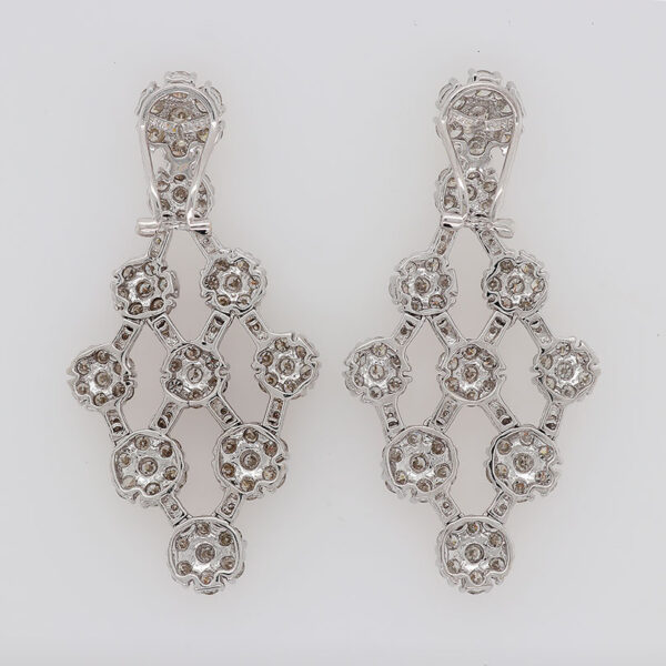"Diamonds Galore" Estate Diamond Earrings - Image 2