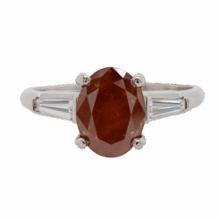 "Orange Twist" Estate Diamond Ring