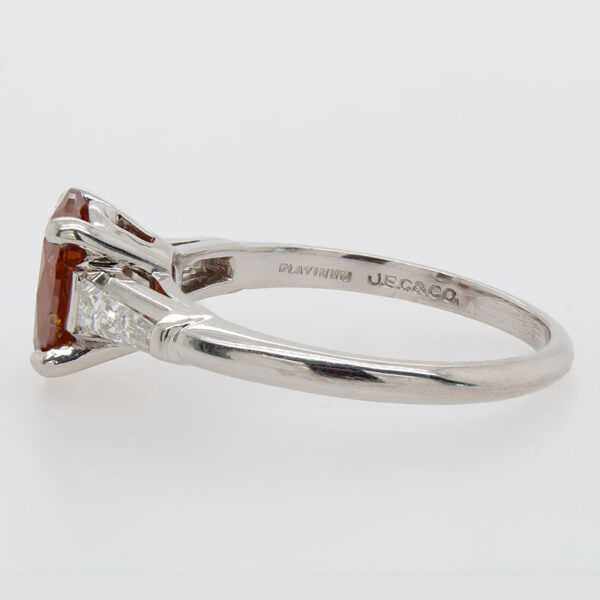 "Orange Twist" Estate Diamond Ring - Image 3