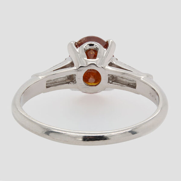 "Orange Twist" Estate Diamond Ring - Image 4
