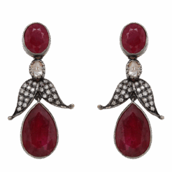 "Unique Antique" Victorian Ruby Earrings