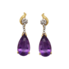 "Plum Purple" Vintage Amethyst Earrings