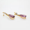 "Plum Purple" Vintage Amethyst Earrings - Image 2