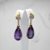 "Plum Purple" Vintage Amethyst Earrings - Image 3