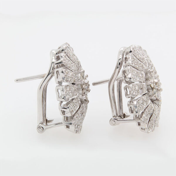 "Magnificent" Vintage Diamond Earrings - Image 2