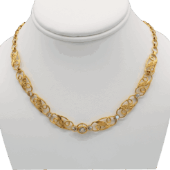 "Whimsical Beauty" Antique Diamond Necklace