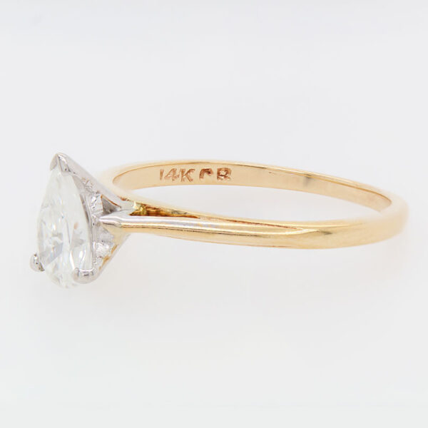 "Adore" Estate Solitaire Diamond Ring - Image 2