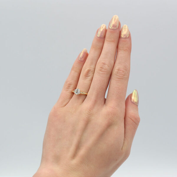 "Sparkling Solitaire" Estate Diamond Ring - Image 3