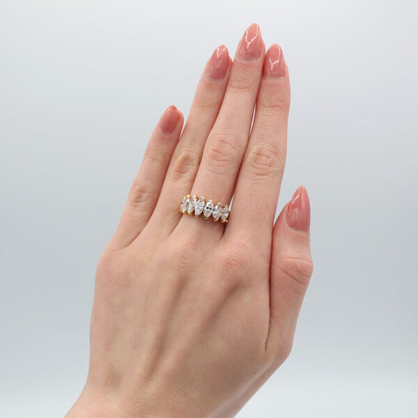 "Marvelous Marquise" Estate Diamond Band - Image 3