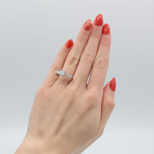 "Graceful" Vintage Diamond Ring - Image 3