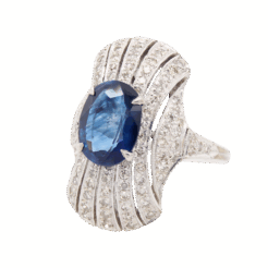 "Deja Blue" Estate Sapphire Ring
