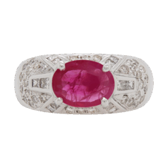 "Beaming" Art Deco Ruby Ring