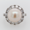 "Pearlescent Platinum" Estate Pearl Ring - Image 2