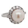 "Pearlescent Platinum" Estate Pearl Ring