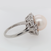 "Pearlescent Platinum" Estate Pearl Ring - Image 3