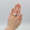 "Pearlescent Platinum" Estate Pearl Ring - Image 4