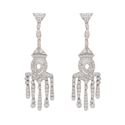 "Chandelier" Vintage Diamond Earrings