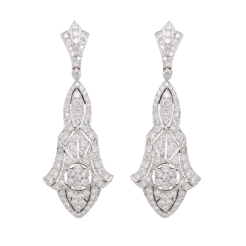 "Fabulous Filigree" Vintage Diamond Earrings