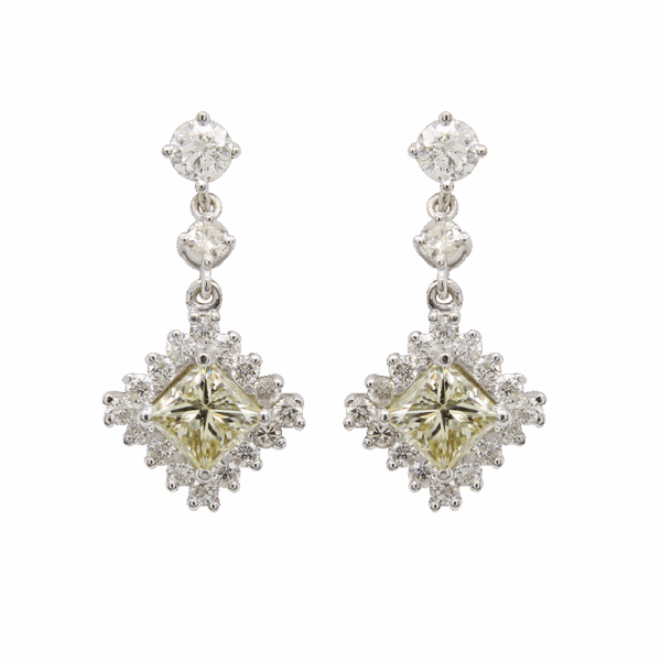 "Sunny" Estate Diamond Earrings
