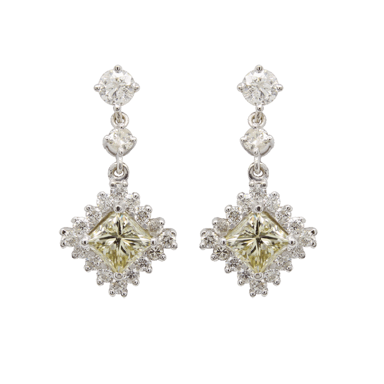 "Sunny" Estate Diamond Earrings