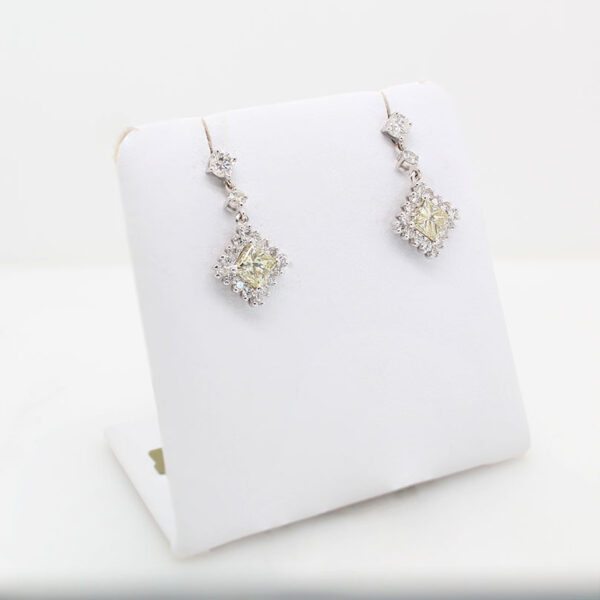 "Sunny" Estate Diamond Earrings - Image 2