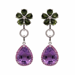 "Iris" Estate Multistone Earrings