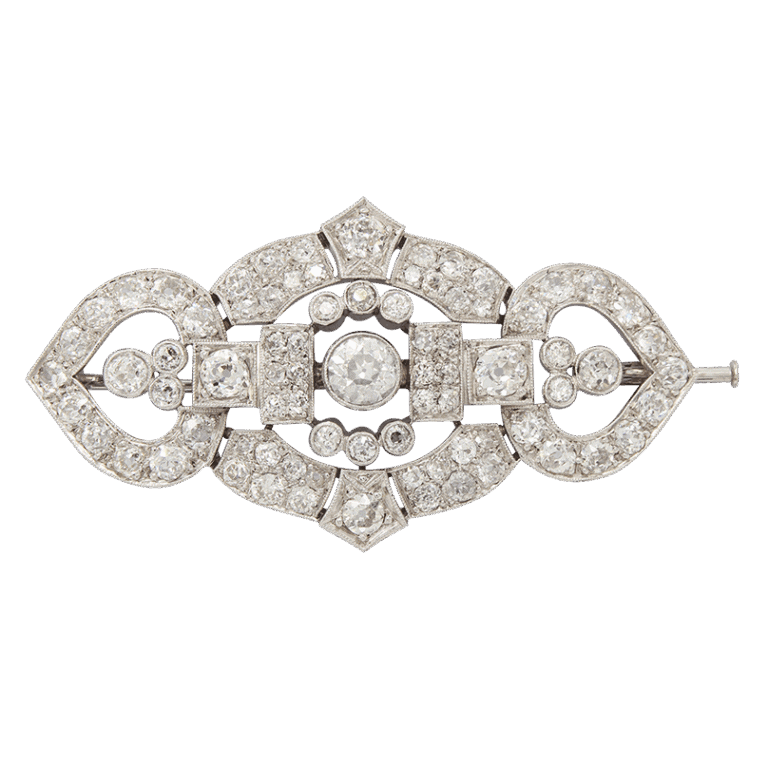 "Celestial" Antique Diamond Pin