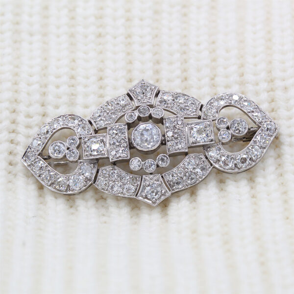 "Celestial" Antique Diamond Pin - Image 2