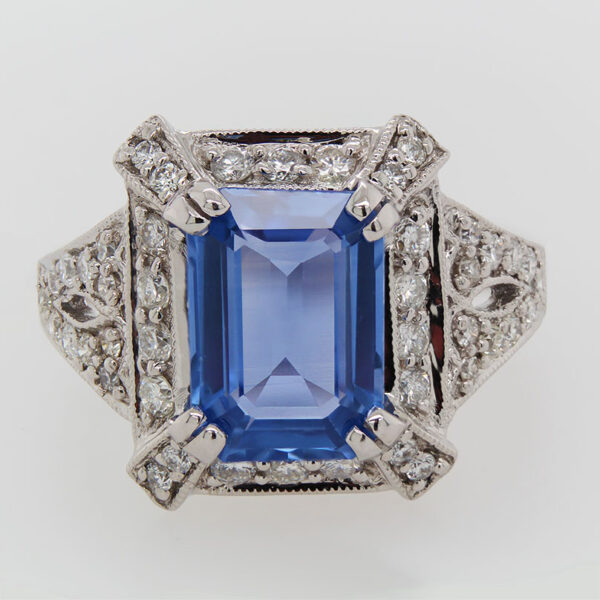 "Ceylon" Vintage Sapphire Ring - Image 2