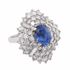 "Au Naturel" Estate No Heat Sapphire Ring