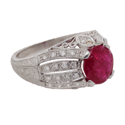 "Exceptional" Art Deco Ruby Ring