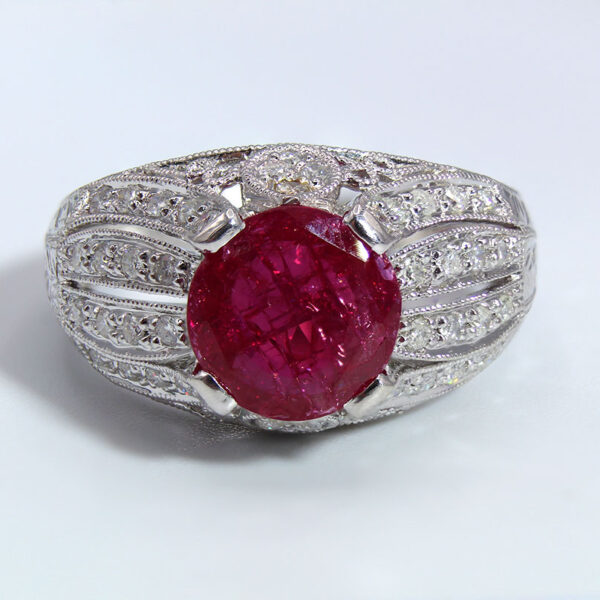 "Exceptional" Art Deco Ruby Ring - Image 2
