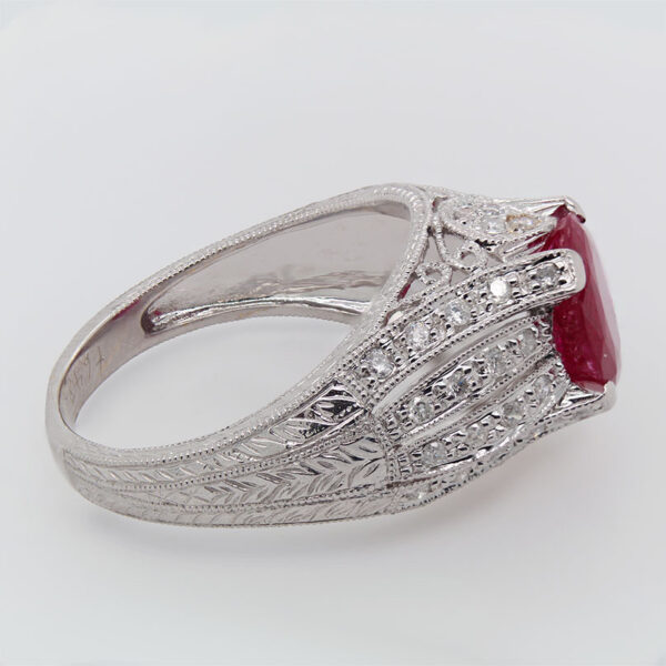 "Exceptional" Art Deco Ruby Ring - Image 3