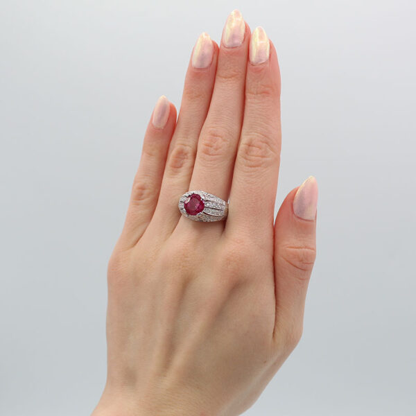 "Exceptional" Art Deco Ruby Ring - Image 5