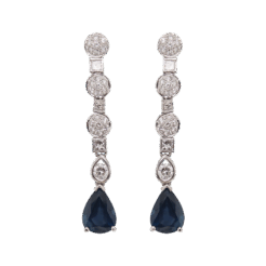 "Ocean Drops" Vintage Sapphire Earrings
