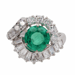 "Green Goddess" Estate Emerald Ring