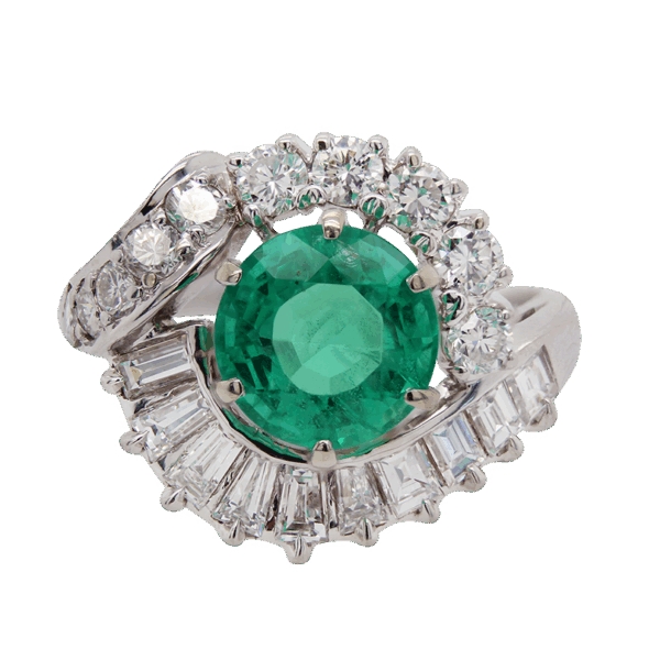 "Green Goddess" Estate Emerald Ring