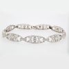"Pretty Platinum" Art Deco Diamond Bracelet - Image 4