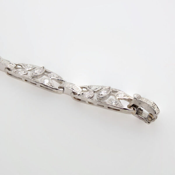 "Pretty Platinum" Art Deco Diamond Bracelet - Image 3