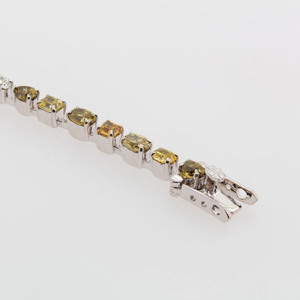 "Sun Rays" Estate Yellow Diamond Bracelet - Image 3