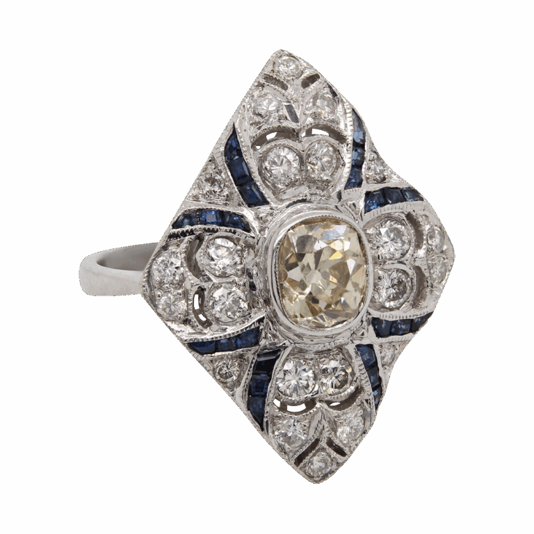 "Antique Beauty" Art Deco Diamond Ring