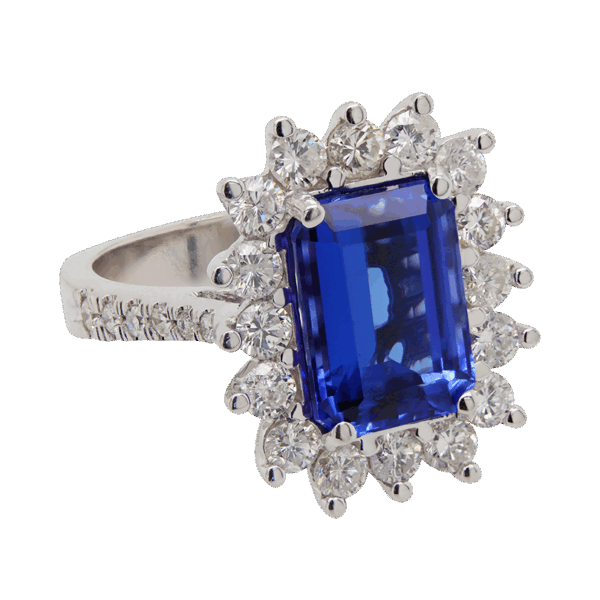 "Indigo" Estate Tanzanite Ring