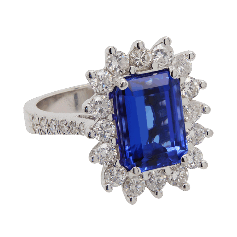 "Indigo" Estate Tanzanite Ring