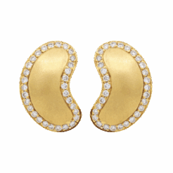 "Golden" Estate Diamond Earrings