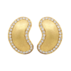 "Golden" Estate Diamond Earrings
