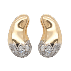 "Chili Pepper" Vintage Diamond Earrings