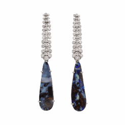 "Super Nova" Vintage Boulder Opal Earrings