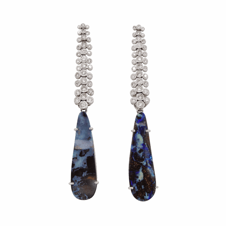 "Super Nova" Vintage Boulder Opal Earrings